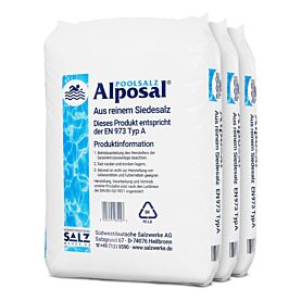 Alposal Poolsalz 75 kg, Schwimmbadsalz, Chlorinator geeignet, Salzelektrolyse, Siedesalz