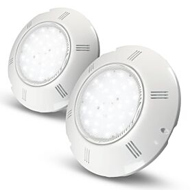 BWT SeaMaid Flachscheinwerfer LED weiß inklusiv 250 mm Wanddurchführung 2er-Set