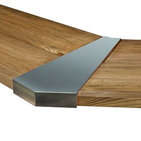 Edelstahl Eckleisten Set für 8-Eck Holzpool (O823)