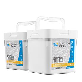 Paradies Pool Chlor Schnell Granulat für Pool 10 kg organisch
