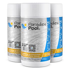 Paradies Pool Multi Tabs mit Chlor für Pool 200 g, 3 kg